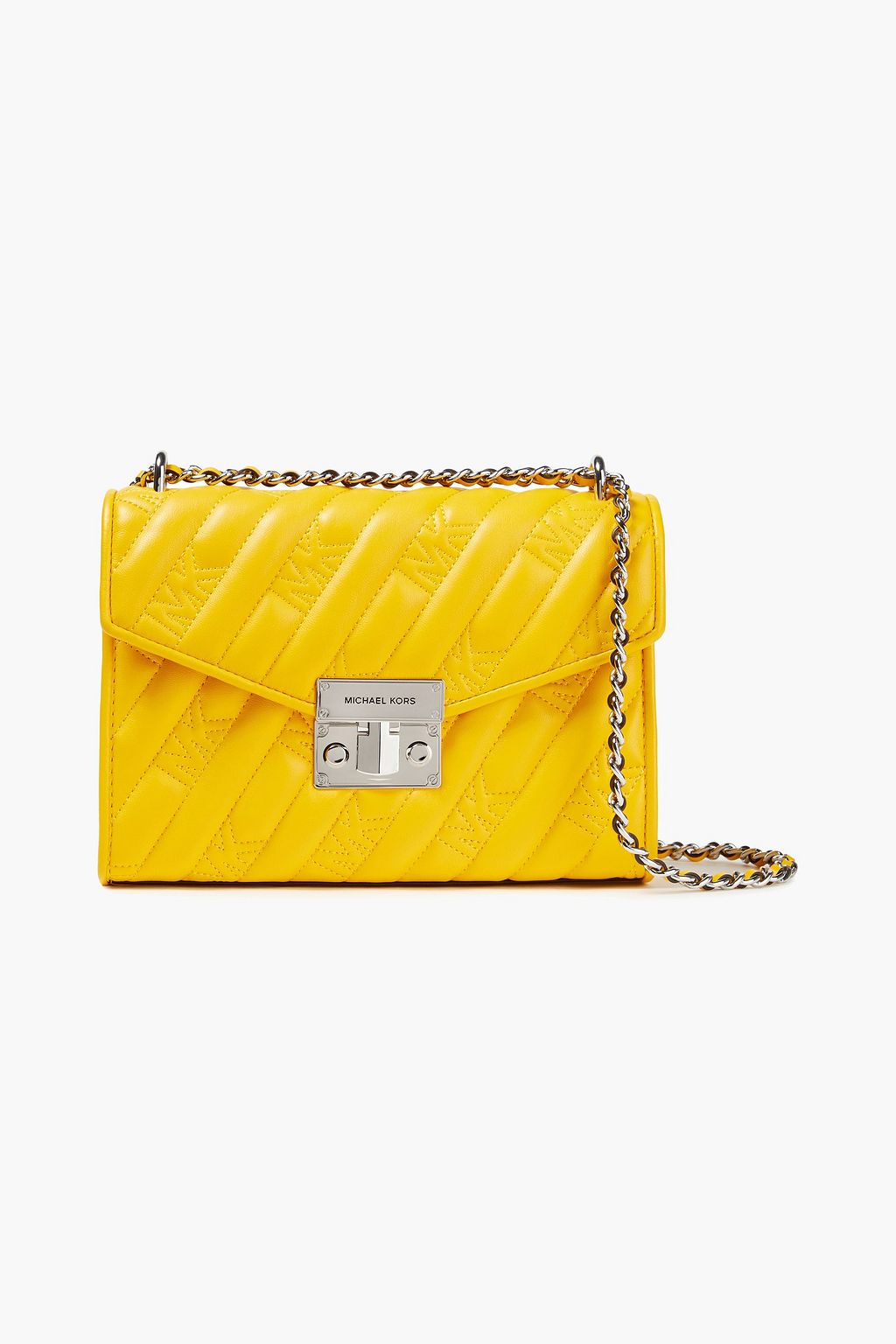 Yellow Rose quilted faux leather 