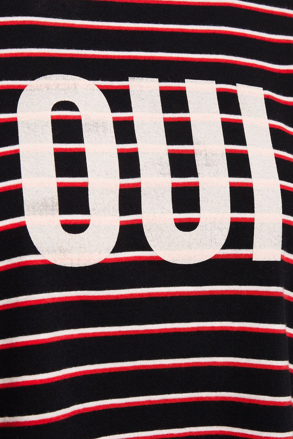 CINQ À SEPT Printed cotton-jersey top