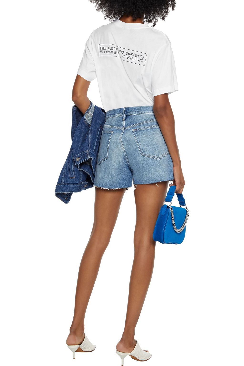 HELMUT LANG Printed cotton-jersey T-shirt
