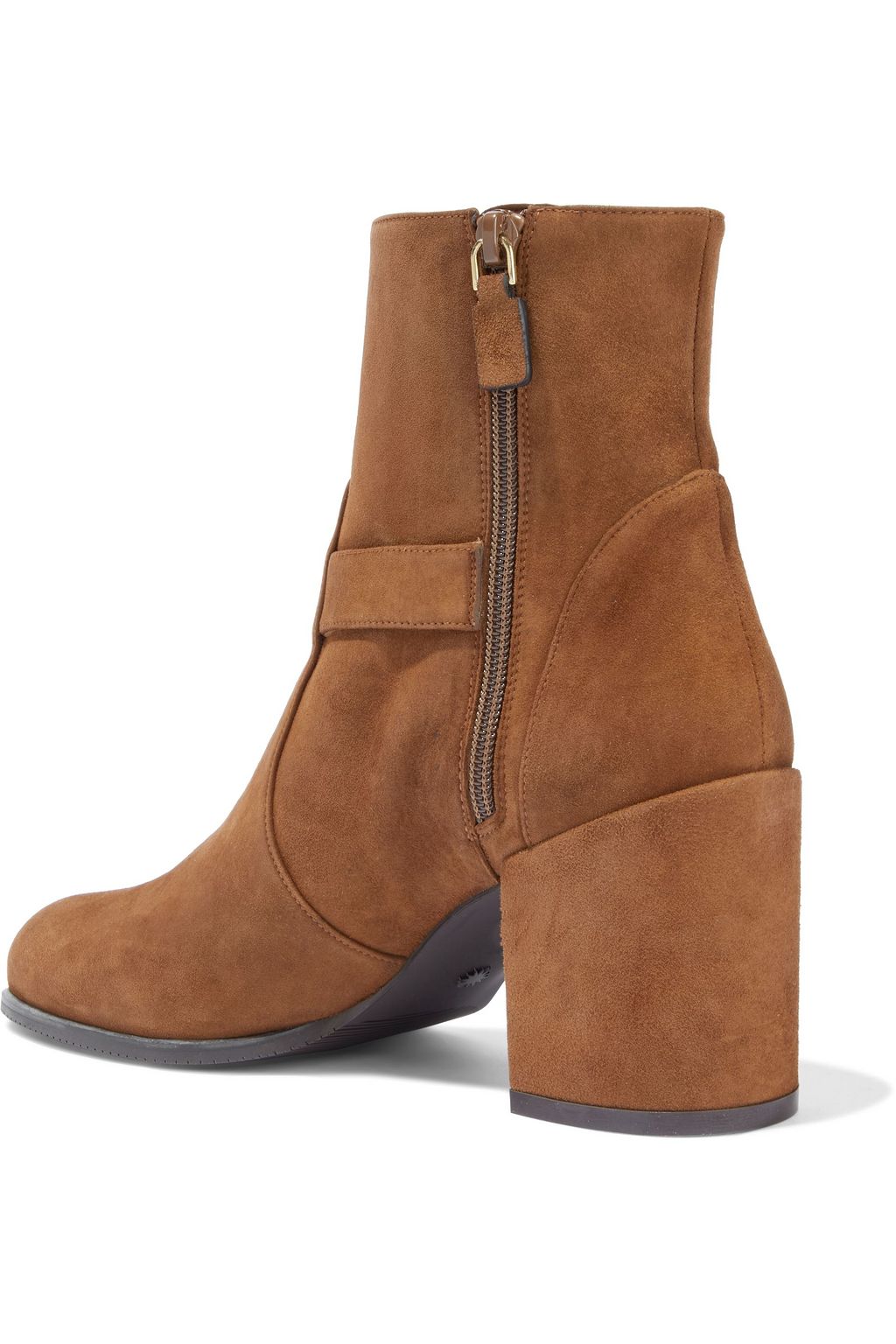 STUART WEITZMAN Benedicta buckled suede ankle boots