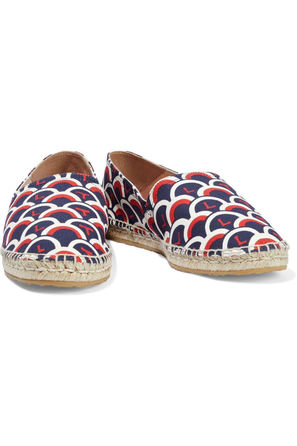 VALENTINO GARAVANI Printed twill espadrilles