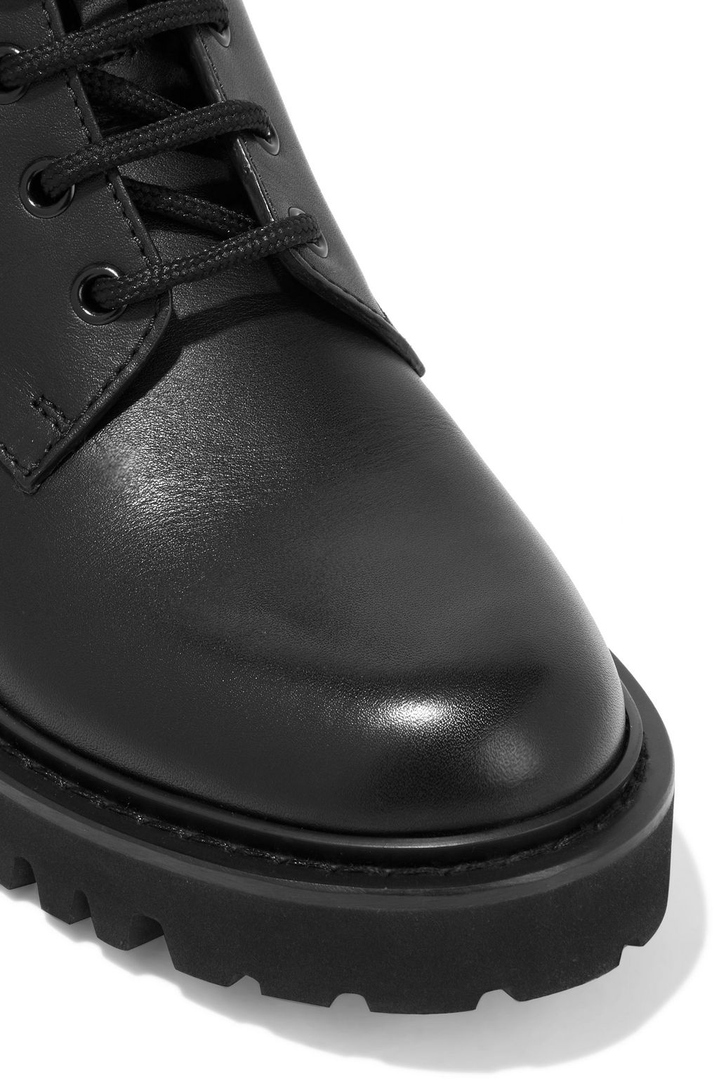 VALENTINO GARAVANI VLogo embellished leather combat boots