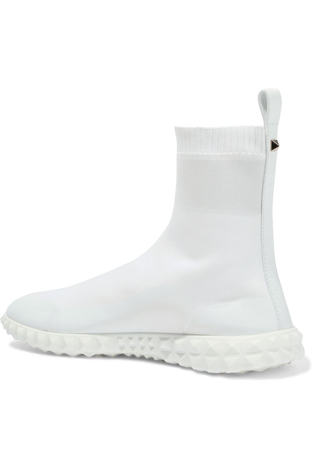 VALENTINO GARAVANI VLTN jacquard-knit high-top sneakers