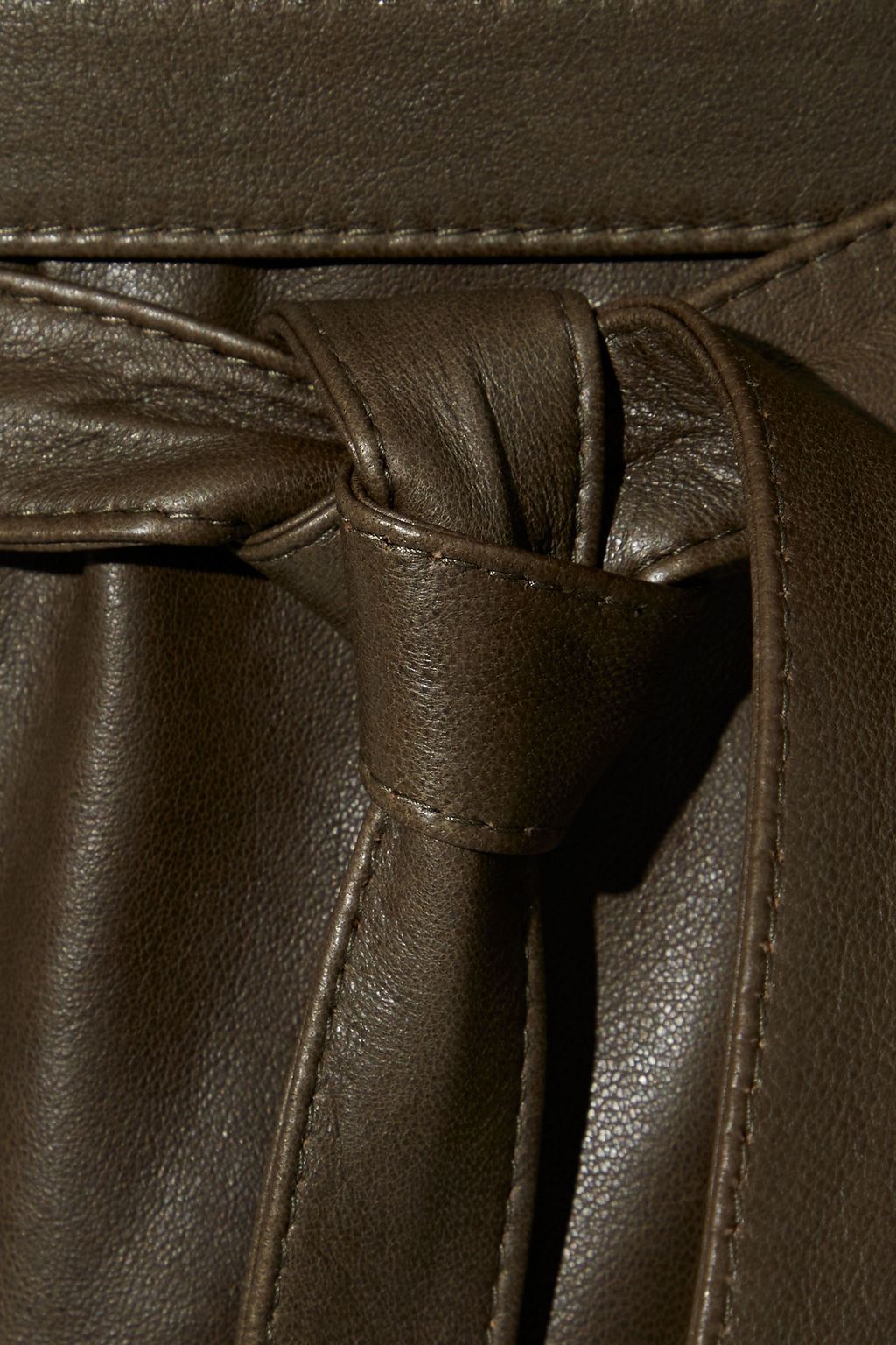 DROME Belted leather jacket