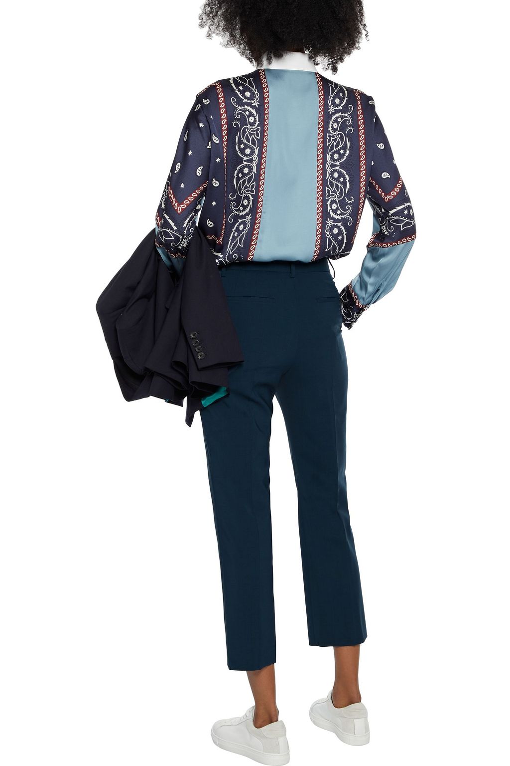 PAUL SMITH Cropped wool-blend slim-leg pants
