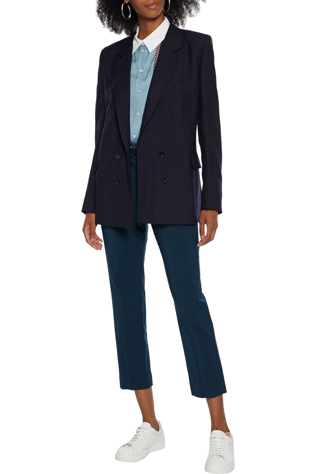 PAUL SMITH Cropped wool-blend slim-leg pants