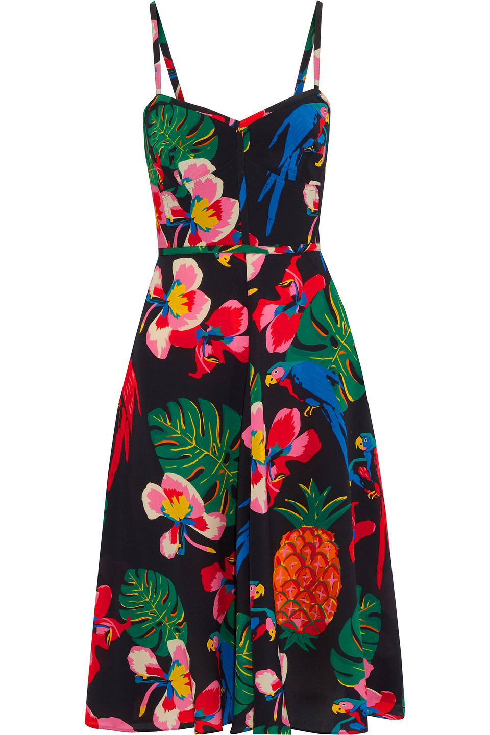Valentino Printed silk crepe de chine dress | Smart Closet