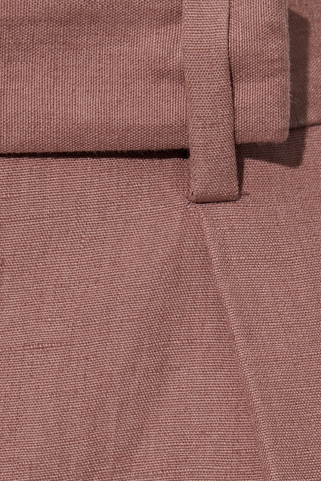 PAUL SMITH Pleated linen shorts