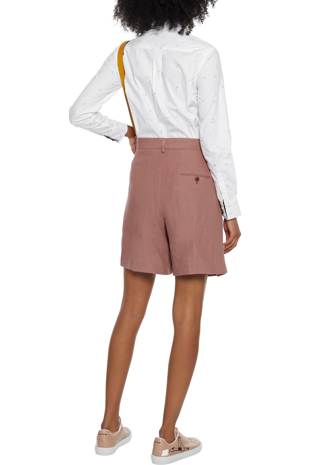PAUL SMITH Pleated linen shorts