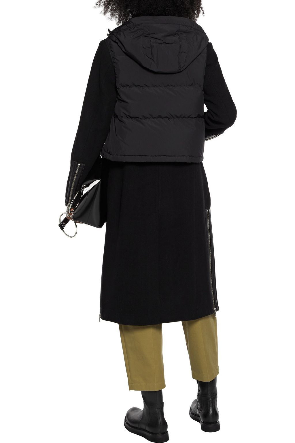 MOOSE KNUCKLES Ranelagh convertible quilted shell and wool-blend felt coat