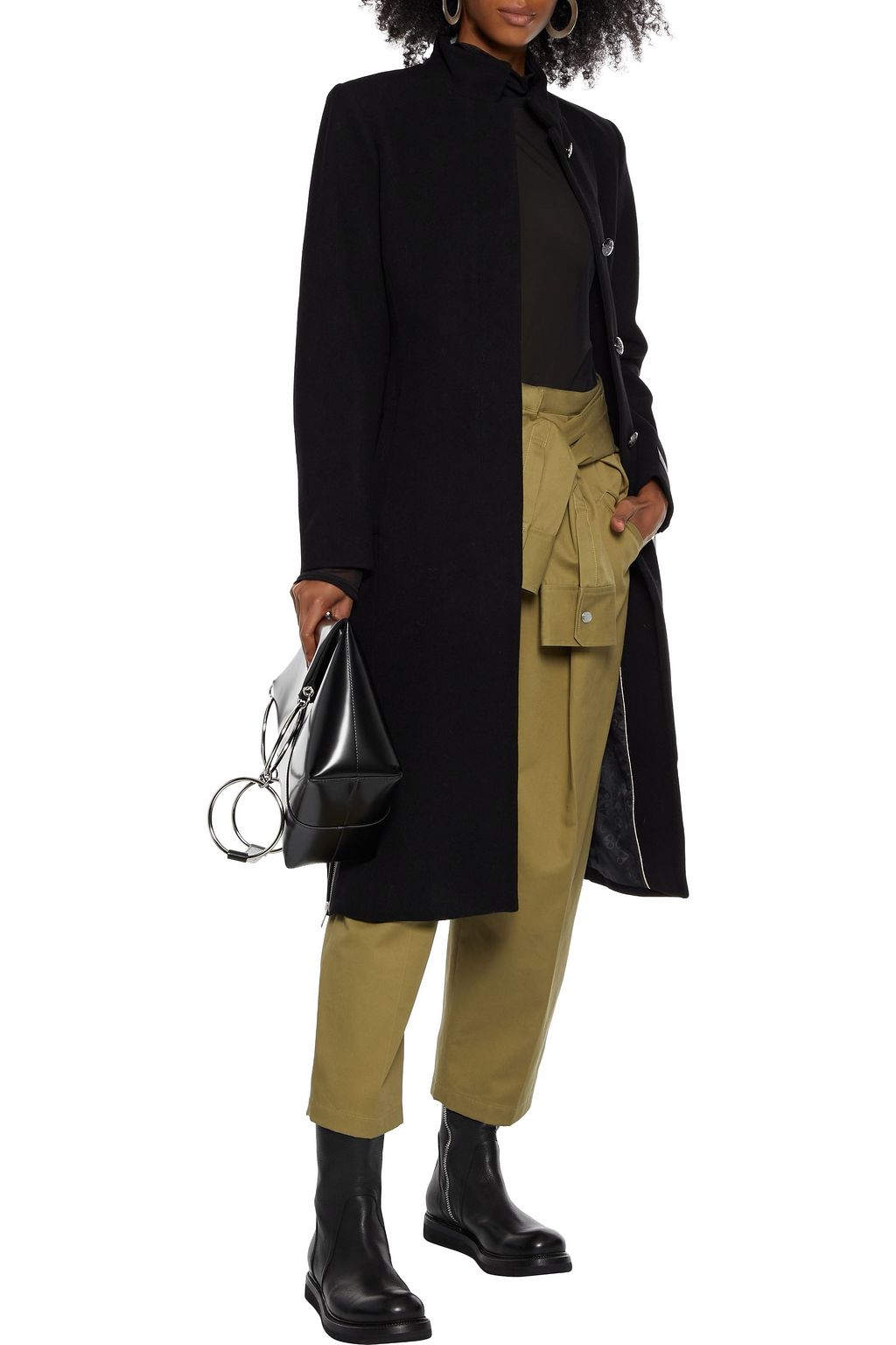MOOSE KNUCKLES Ranelagh convertible quilted shell and wool-blend felt coat