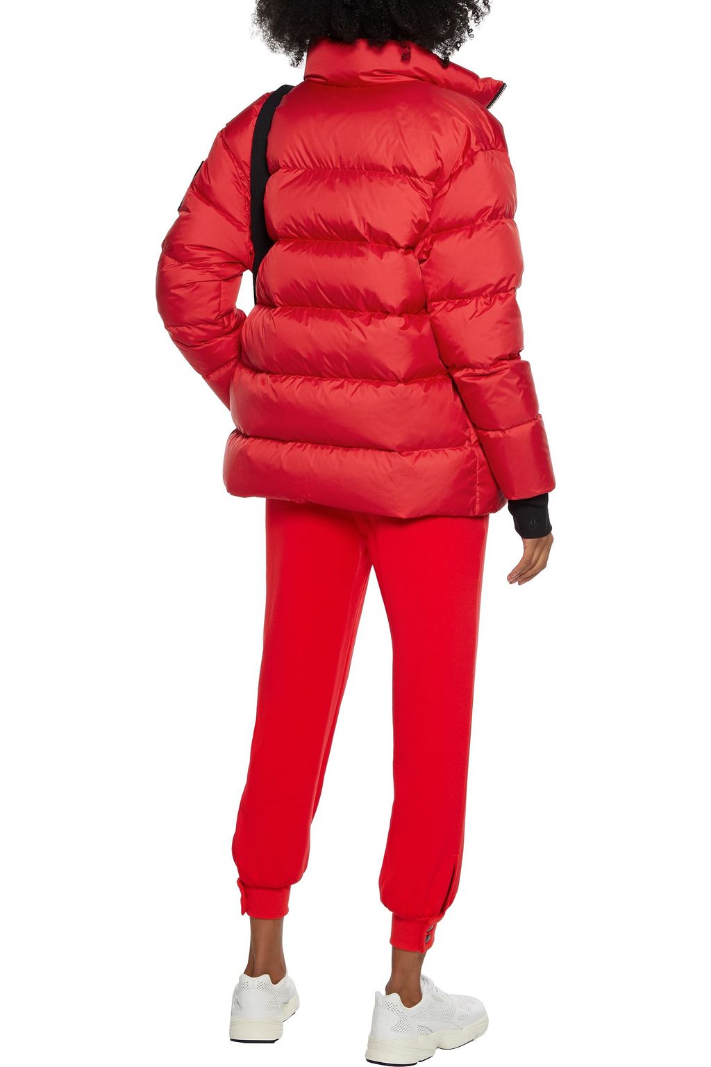 MOOSE KNUCKLES Logo-appliquéd quilted shell down jacket