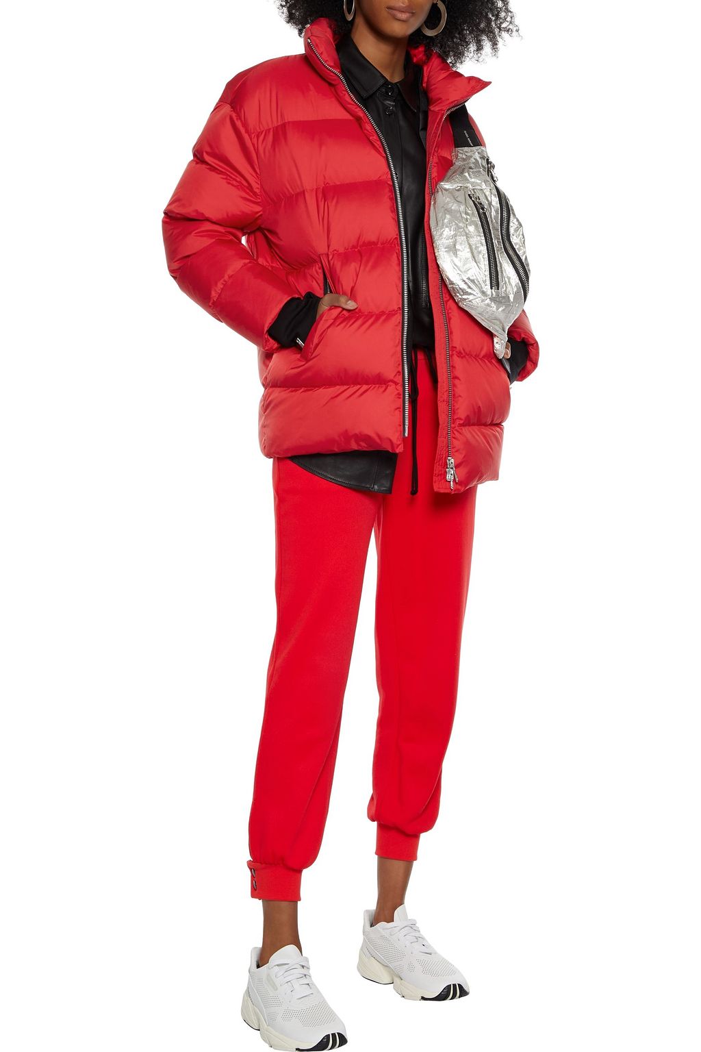 MOOSE KNUCKLES Logo-appliquéd quilted shell down jacket