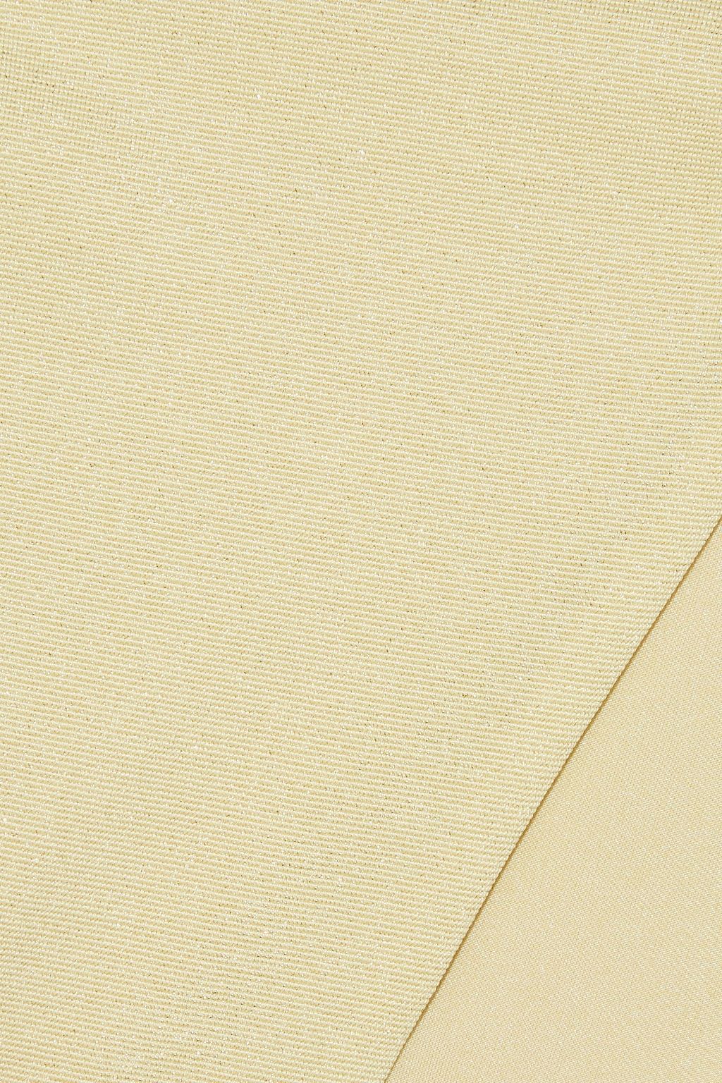 ONIA Hannah metallic low-rise bikini briefs