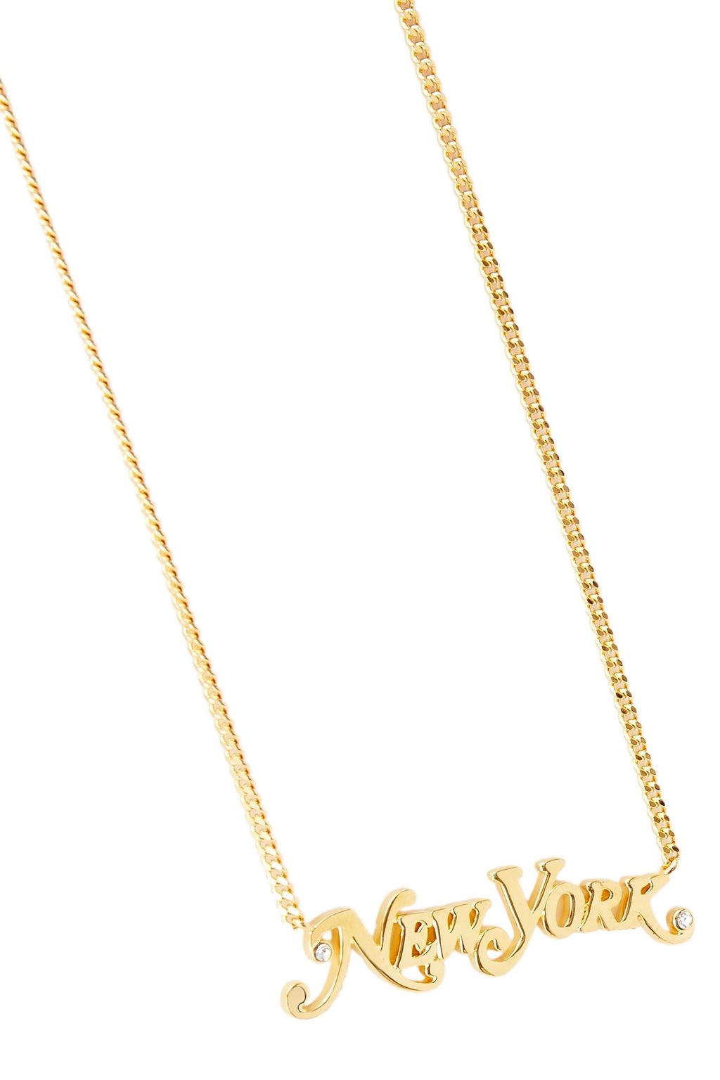 MARC JACOBS Gold-tone crystal necklace