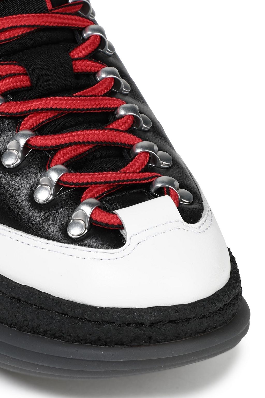 ALEXANDER WANG Color-block neoprene and leather sneakers