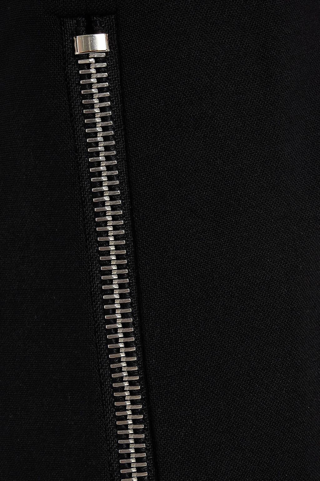 BITE STUDIOS Zip-detailed wool-blend straight-leg pants