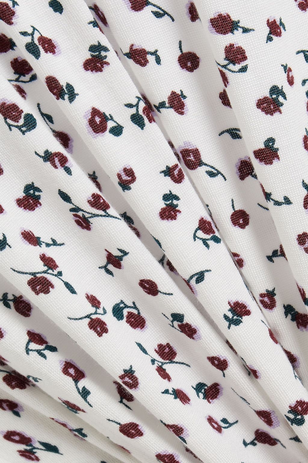 LESET Nora floral-print stretch-modal jersey pajama top