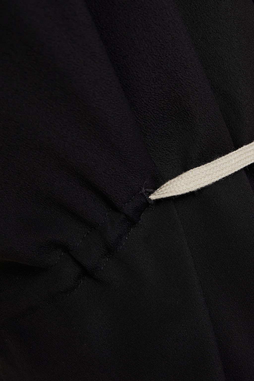 RICK OWENS Gathered crepe de chine top
