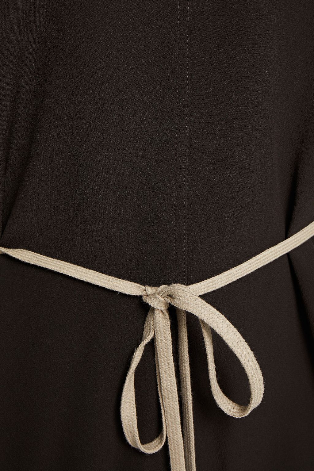 RICK OWENS Gathered crepe de chine top