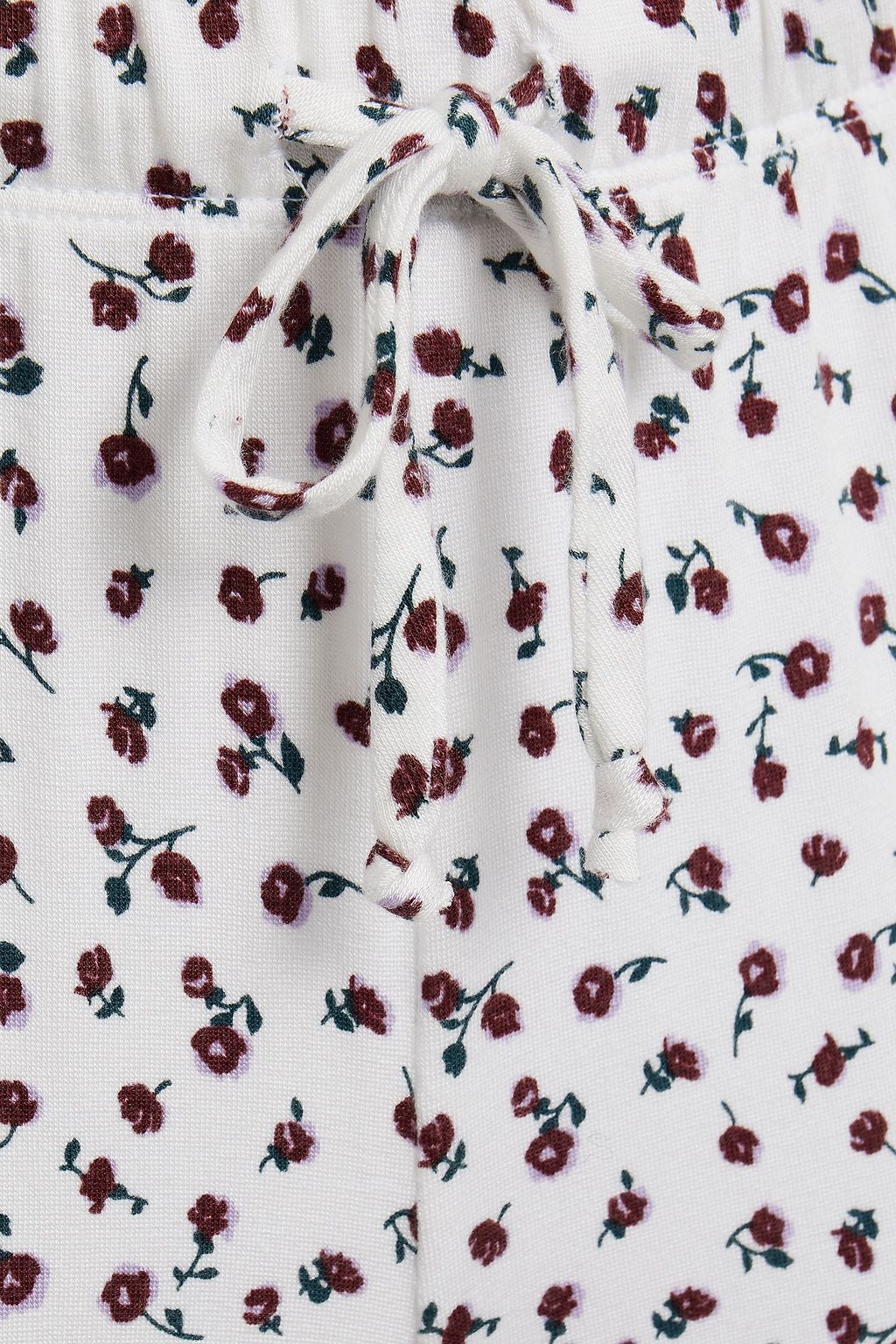 LESET Nora cropped floral-print modal-blend pajama pants