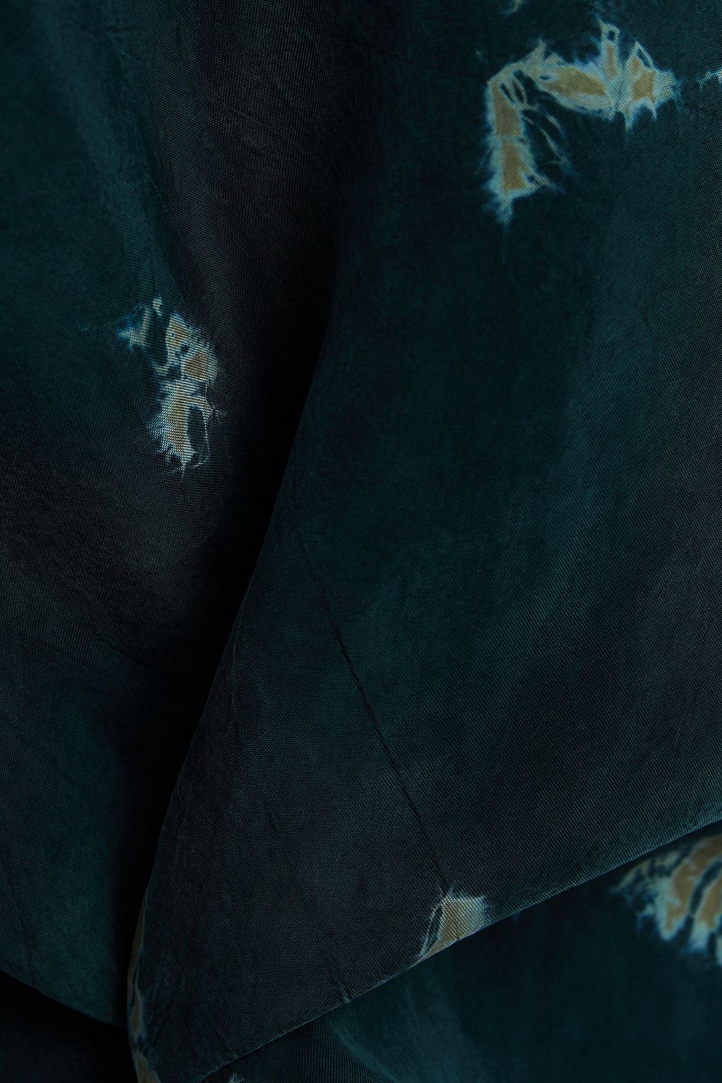 STATESIDE Tie-dyed washed-cupro camisole