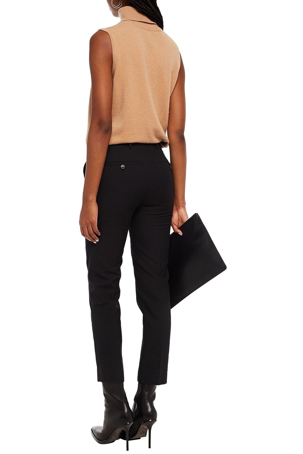 RICK OWENS Astaires cropped crepe slim-leg pants