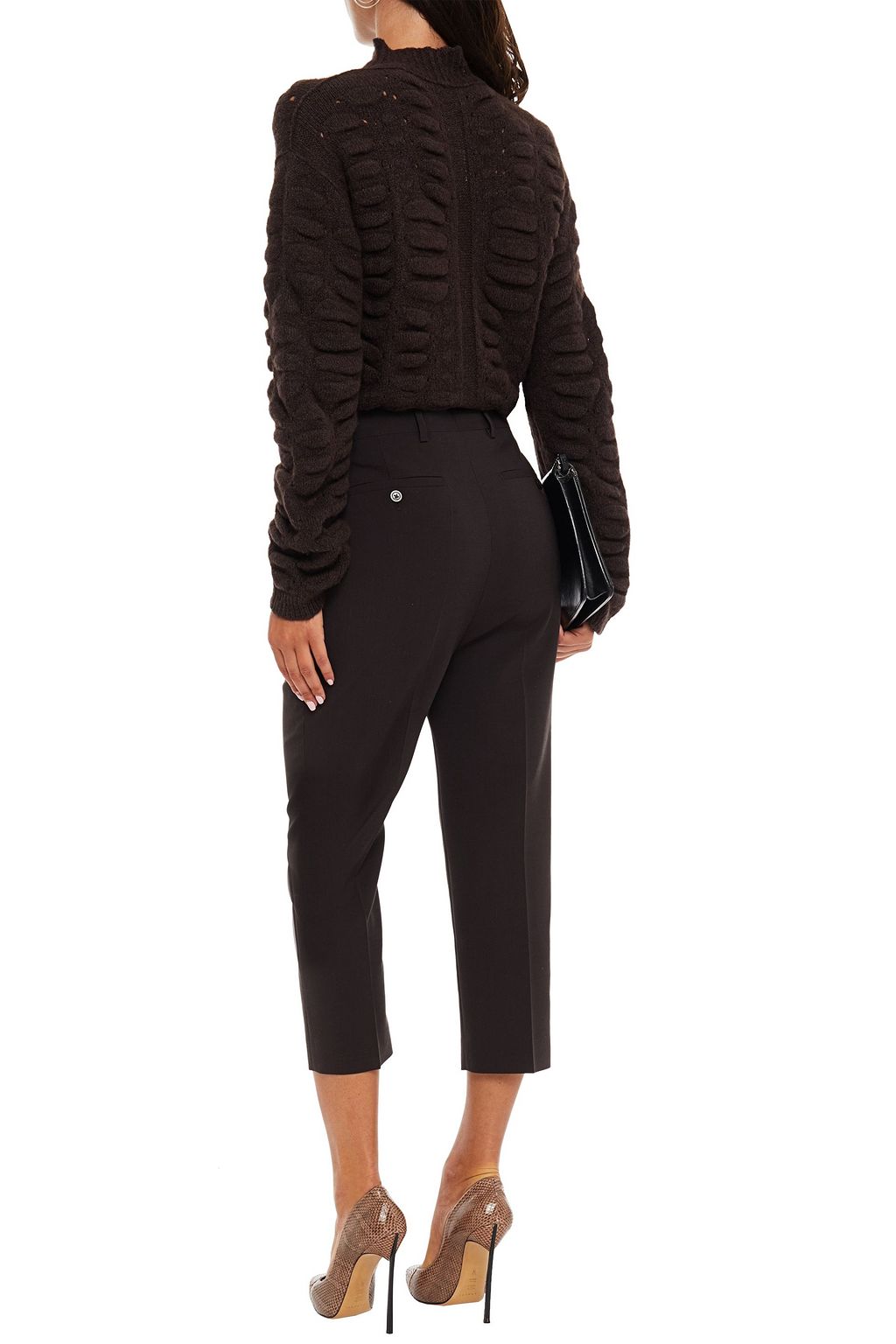 RICK OWENS Astaires cropped crepe slim-leg pants