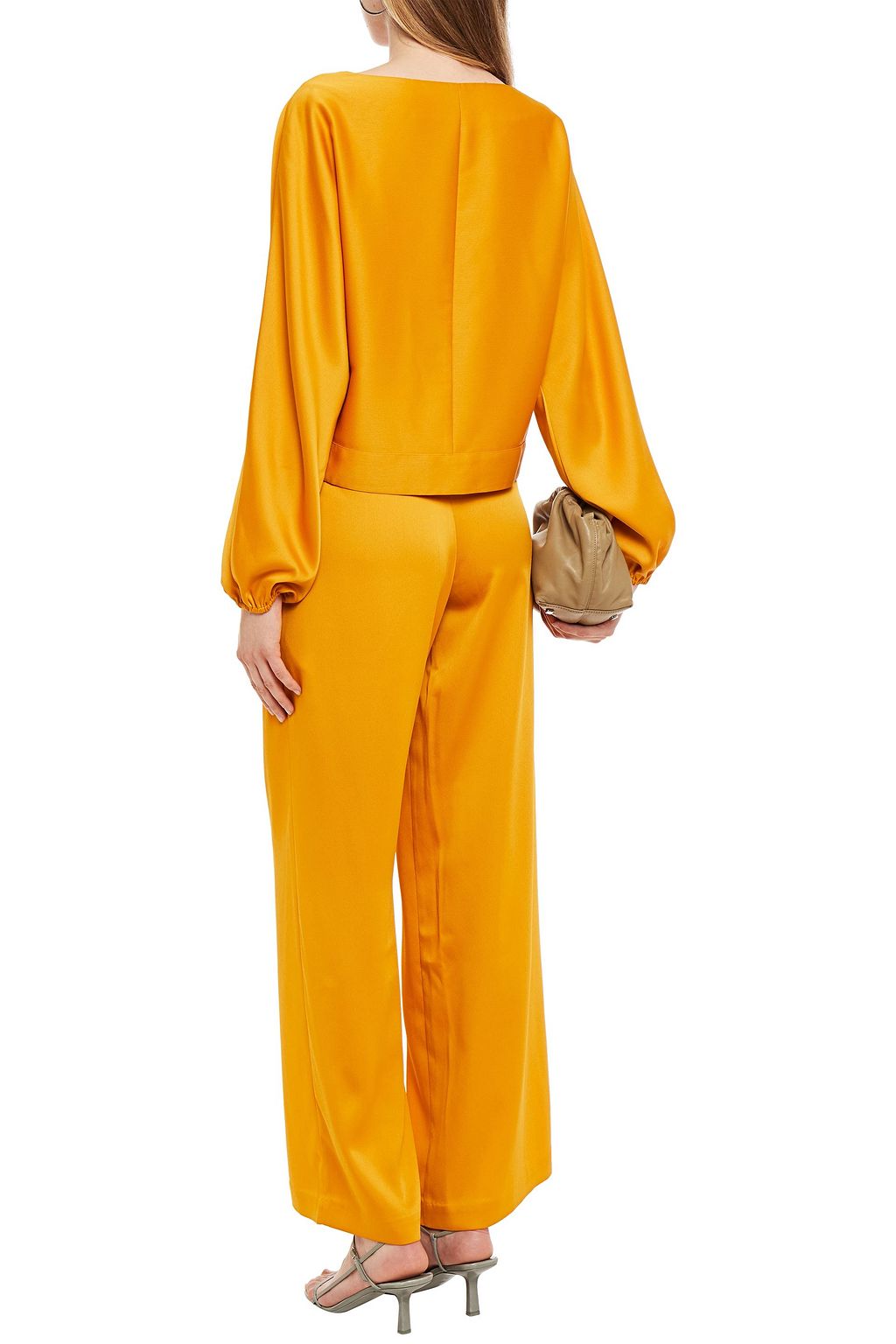CHARLI Harriet satin-crepe wide-leg pants