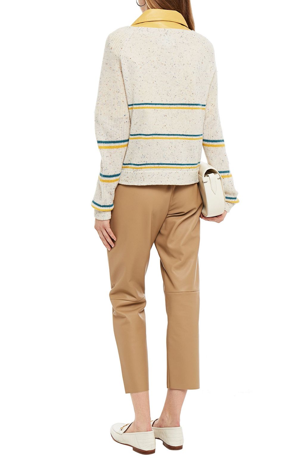 CHARLI Donegal striped cashmere sweater