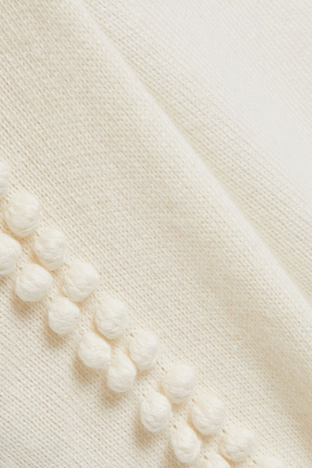 CHARLI Pompom-trimmed knitted sweater