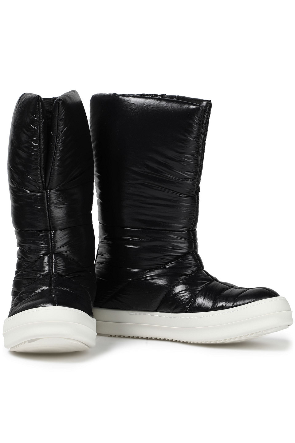 Rick Owens Drkshdw Quilted Shell Ankle Boots In Black