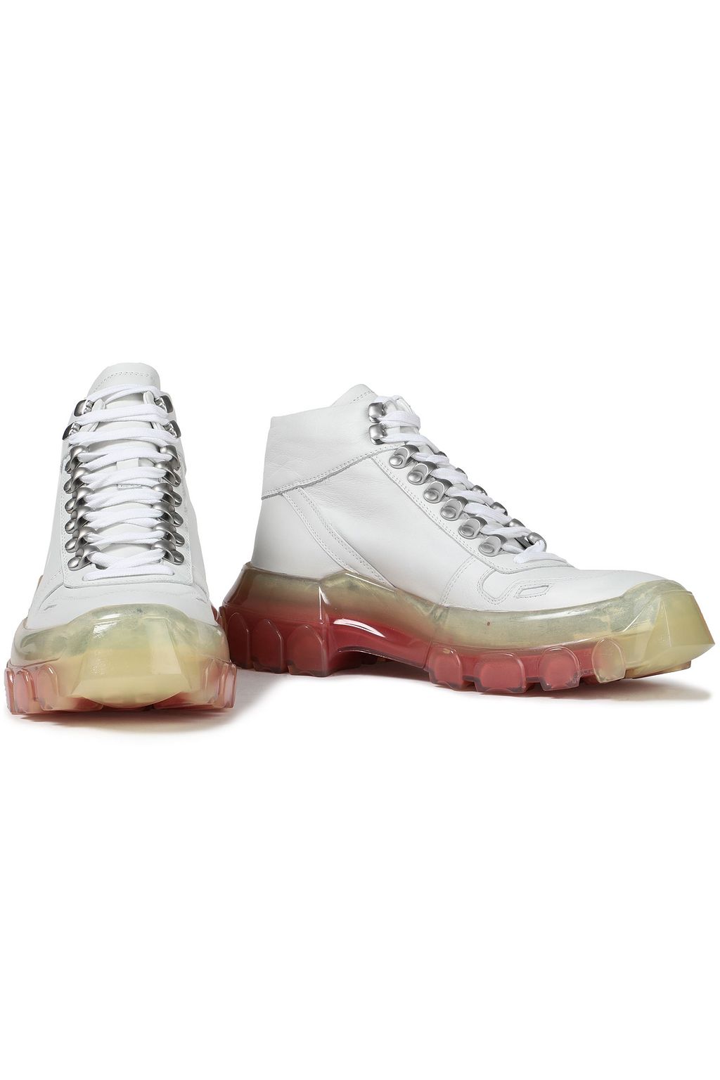 RICK OWENS Tractor leather sneakers