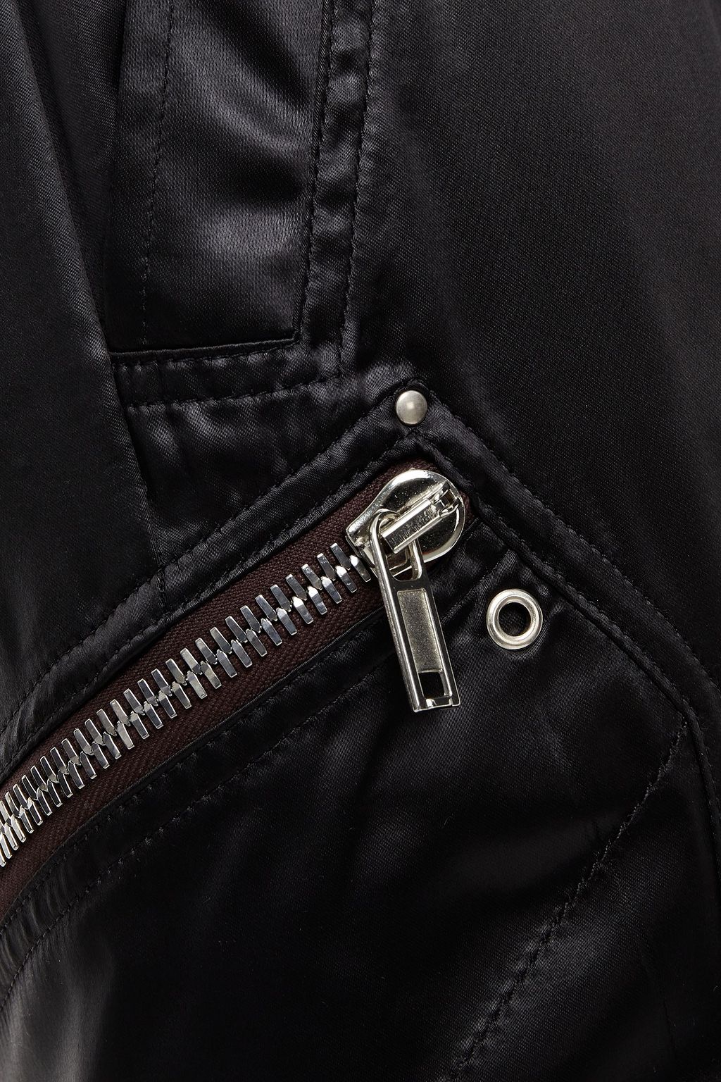 RICK OWENS Studded satin tapered pants