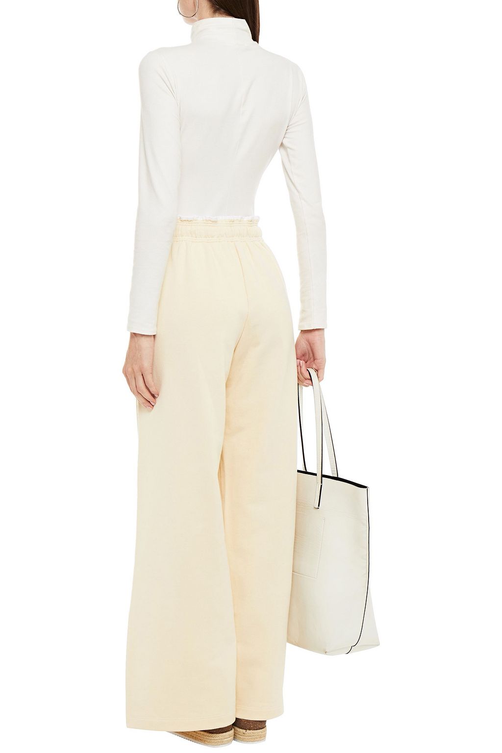 MARNI French cotton-terry wide-leg pants