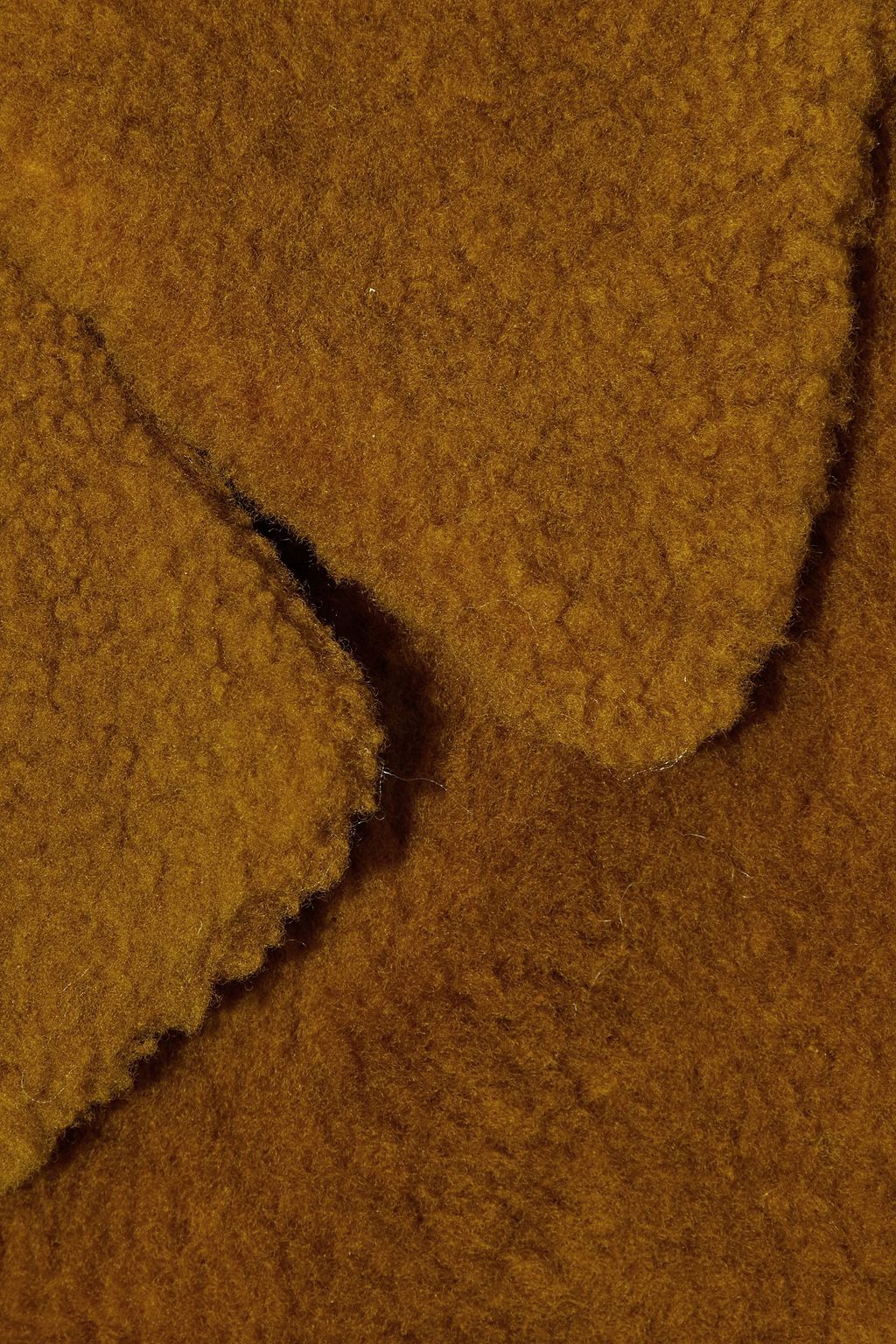 DROME Double-breasted reversible shearling coat