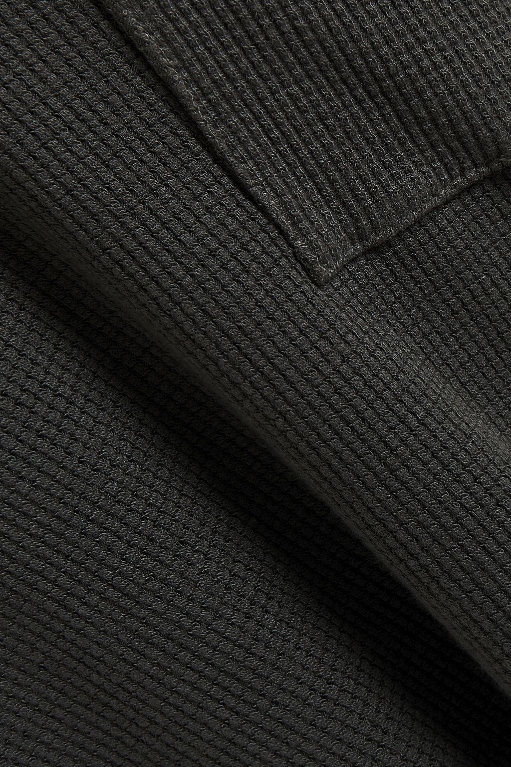 STATESIDE Waffle-knit modal-blend turtleneck top