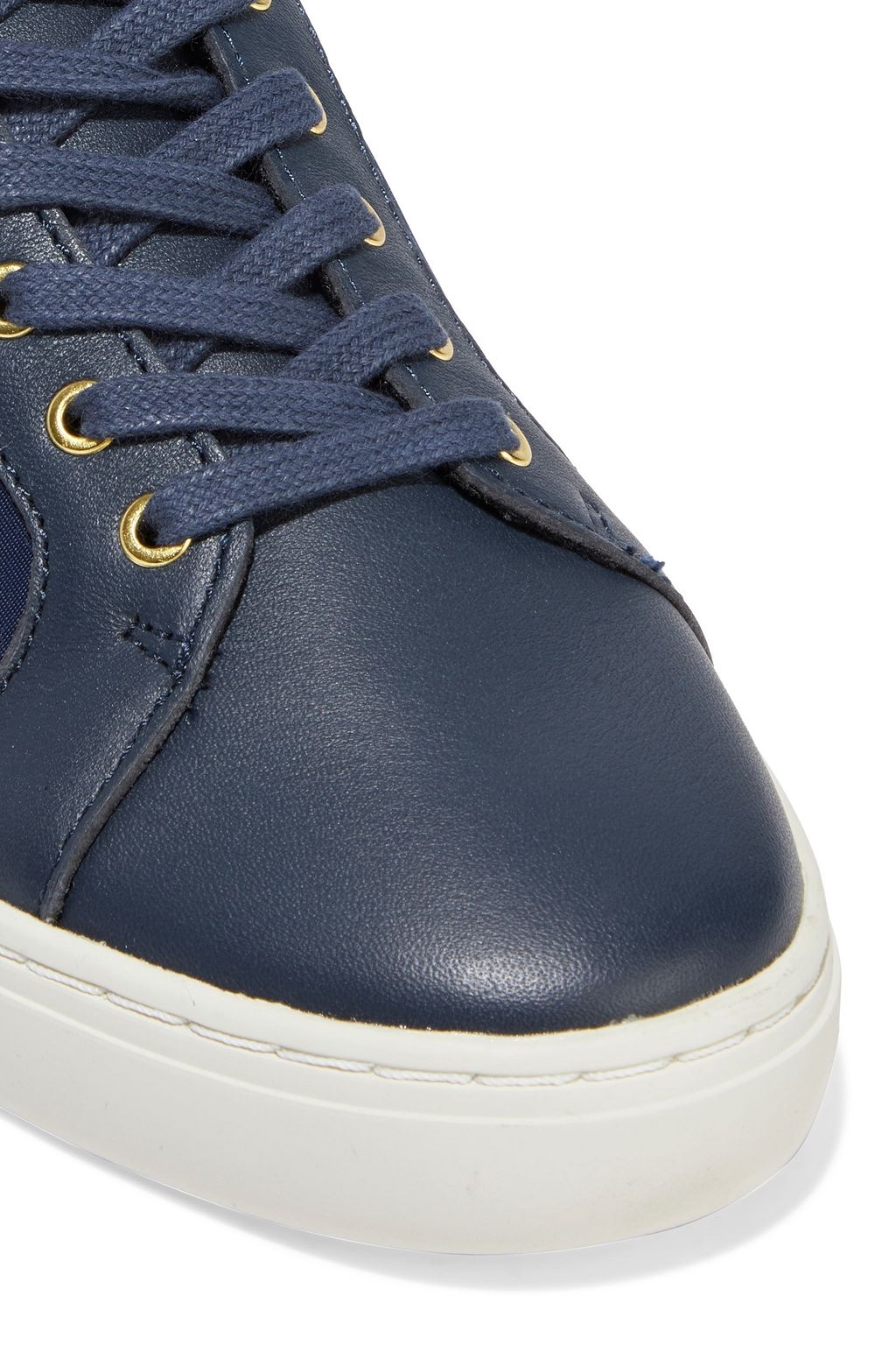 PAUL SMITH Lapin embroidered shell and leather sneakers