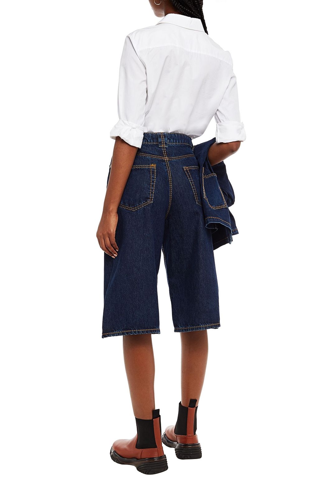 GANNI Denim shorts Sale up to 70 off THE