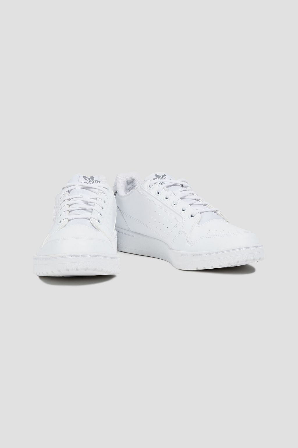 ADIDAS ORIGINALS NY 90 suede-trimmed leather sneakers