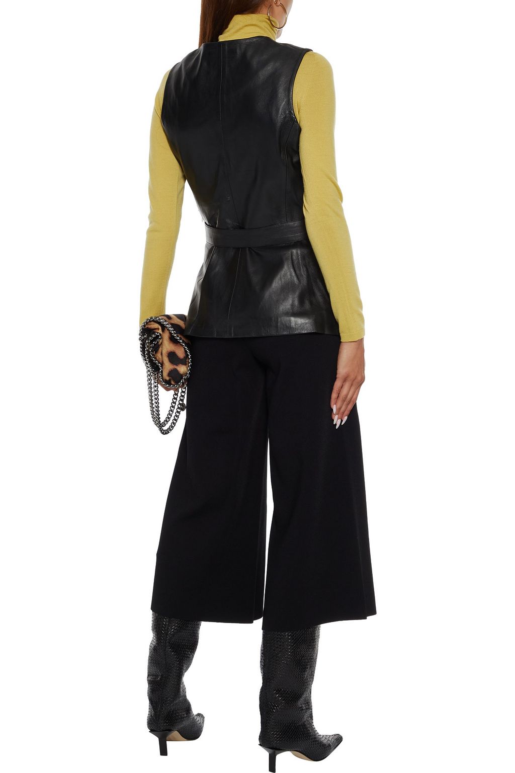 STELLA MCCARTNEY Cropped ponte wide-leg pants
