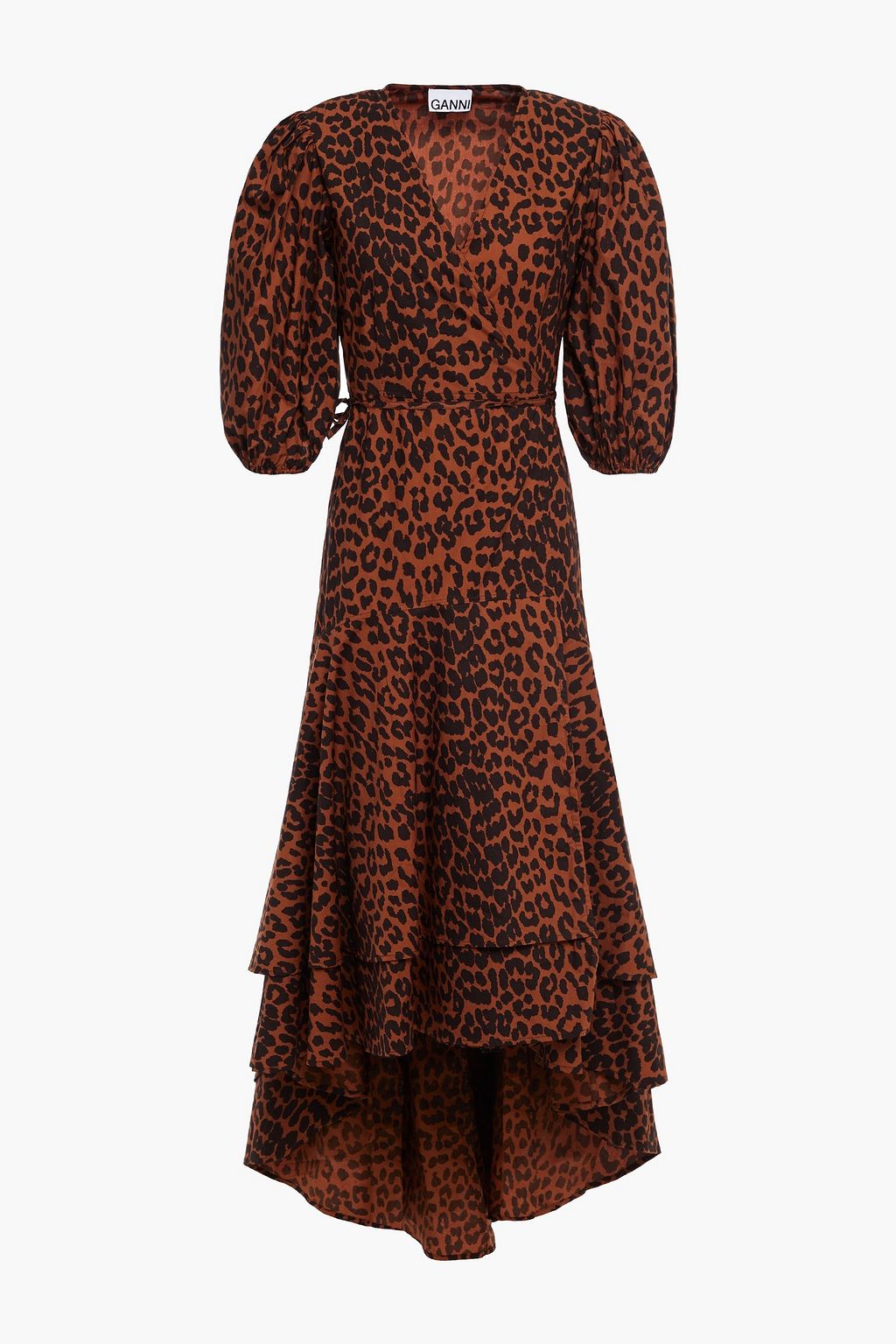 leopard cotton dress