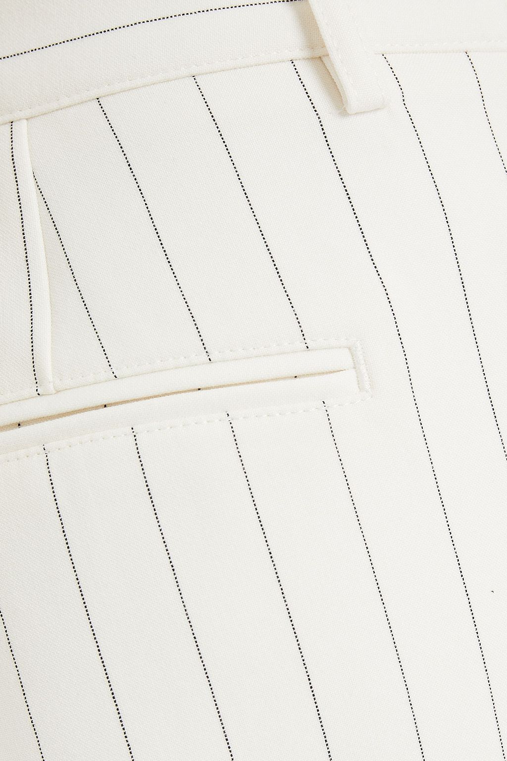 GANNI Pinstriped woven tapered pants