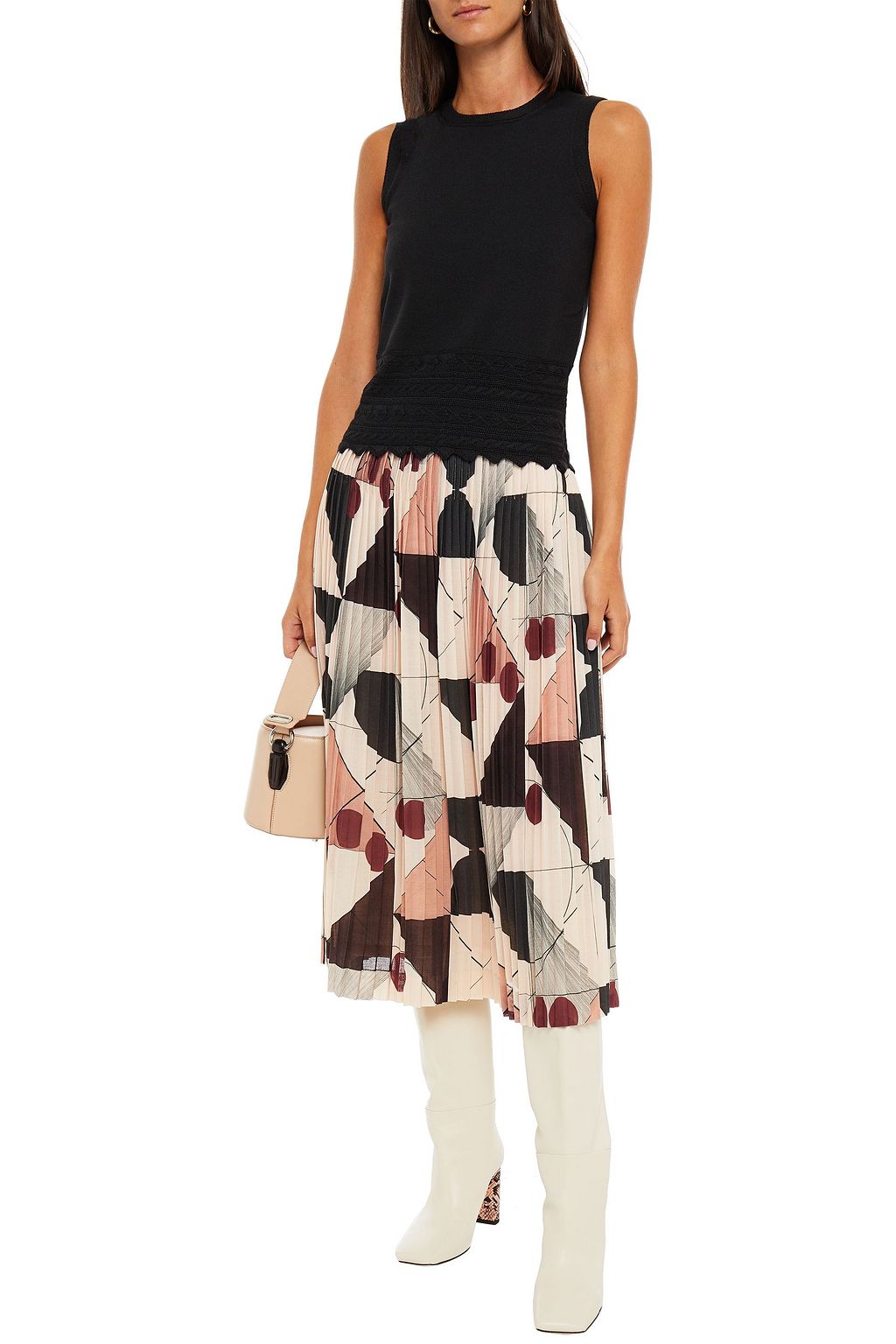 LORO PIANA Jacquard-knit top