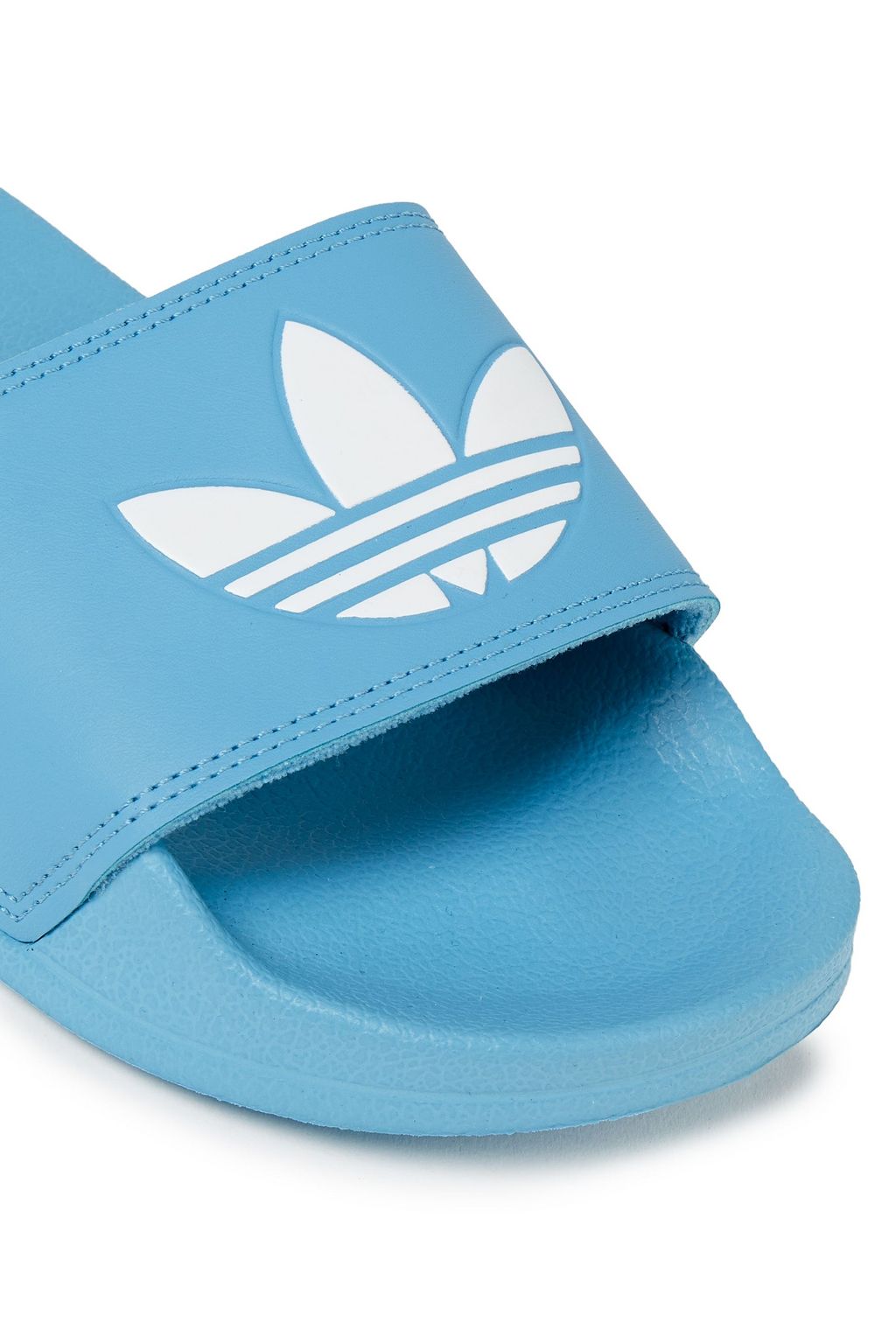 ADIDAS ORIGINALS Logo-print faux leather slides