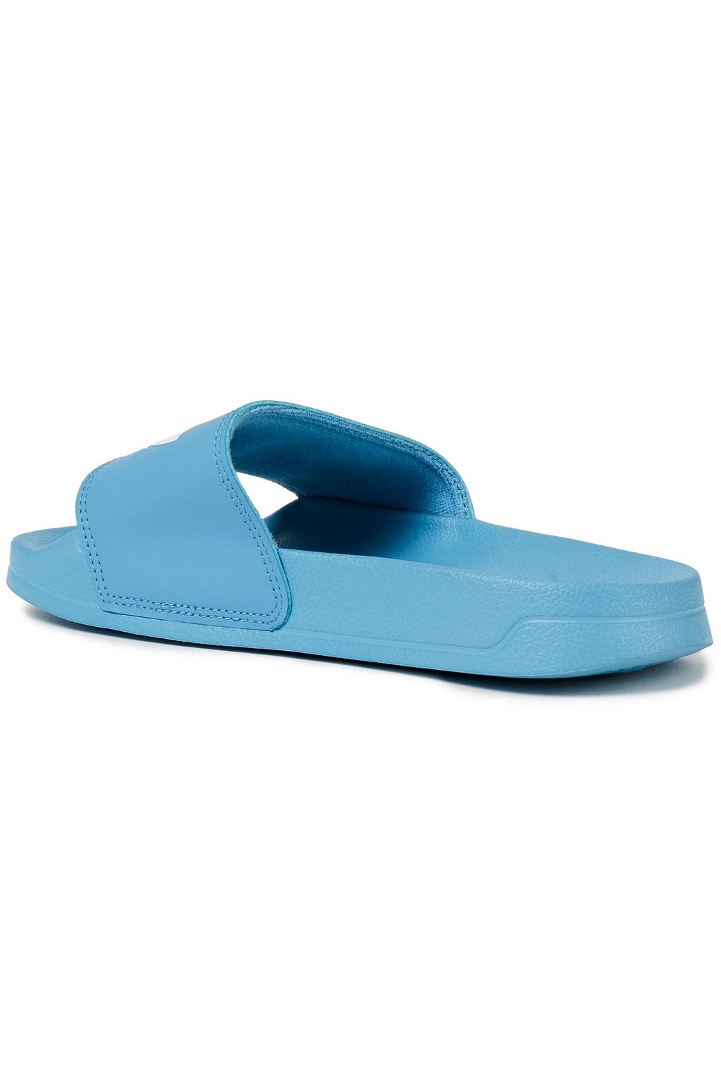 ADIDAS ORIGINALS Logo-print faux leather slides