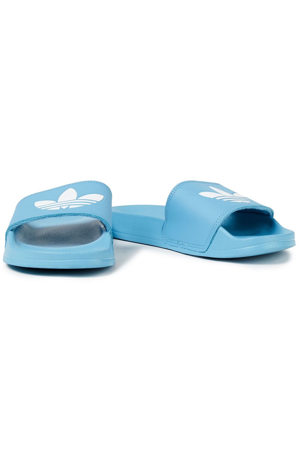 ADIDAS ORIGINALS Logo-print faux leather slides