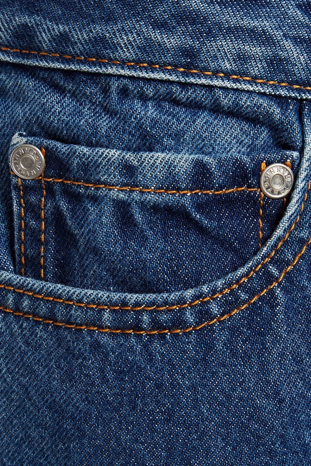 GANNI High-rise tapered jeans