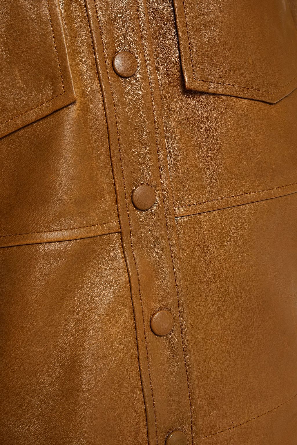 GANNI Leather shirt