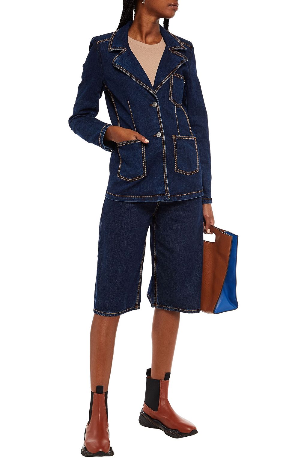 GANNI Denim blazer
